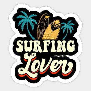 Surfing Lover T Shirt For Women Men Sticker